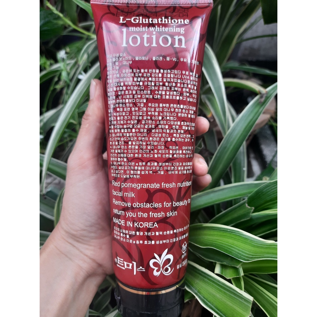 Dng Trng Da Cao Cp L-Glutathione Moist Whitening Lotion SPF 50++ |  Shopee Vit Nam