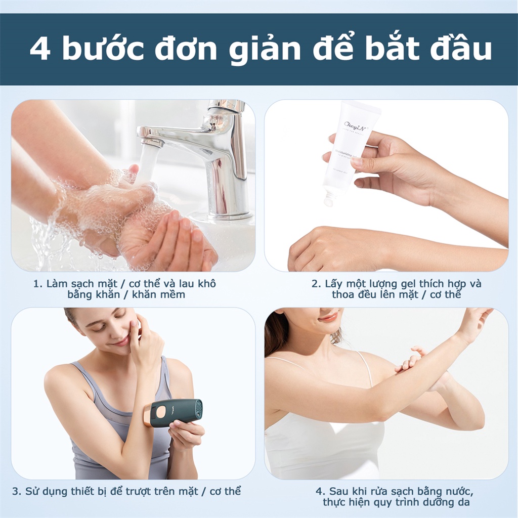 Mô tả Gel lạnh CKEYIN 40ml cho máy nâng cơ/ Hifu/ máy tẩy lông/ RF MR663 - 5