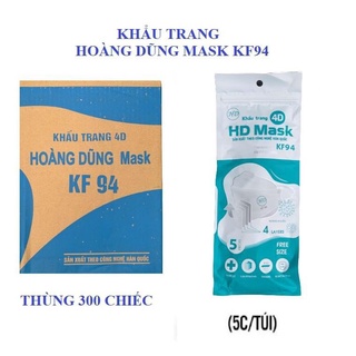 Khẩu Trang 4D Mask KF94 Kháng Khuẩn  Hàng 4 Lớp Fom Chuẩn ôm Sát Được Kiểm Tra Hàng