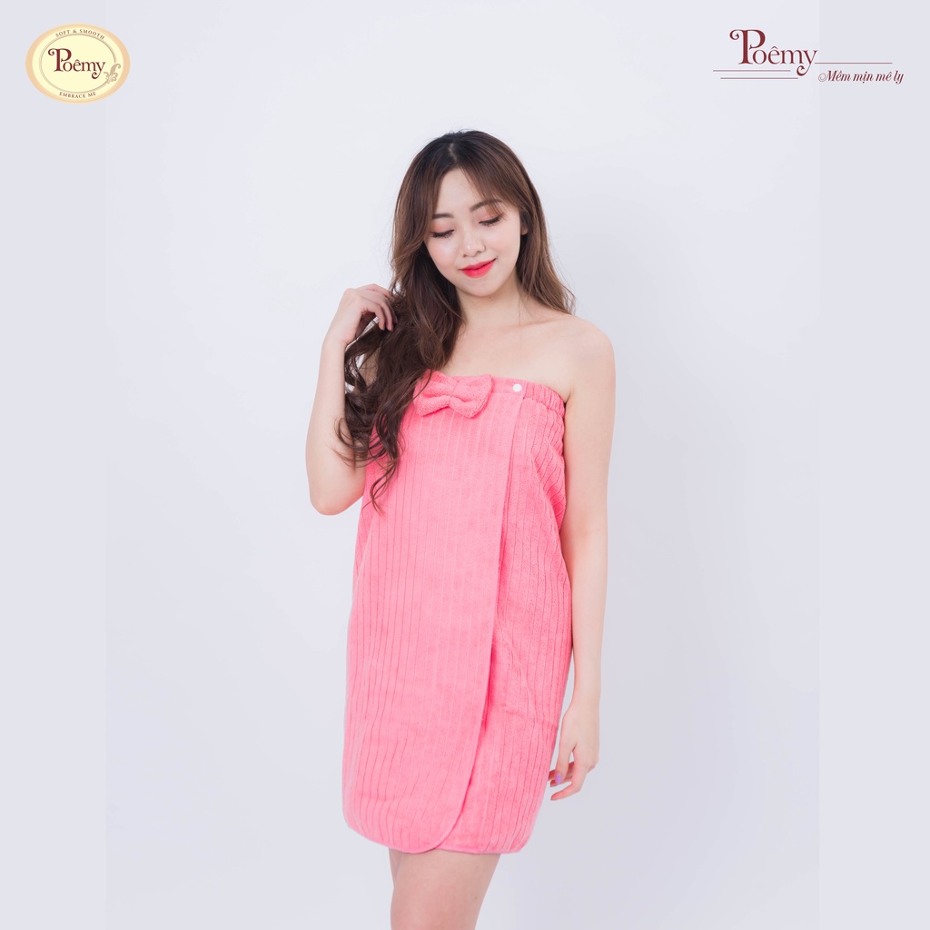 Ảnh Váy quây spa, phòng tắm cao cấp Poêmy không túi sọc gân KT(70x120) 3