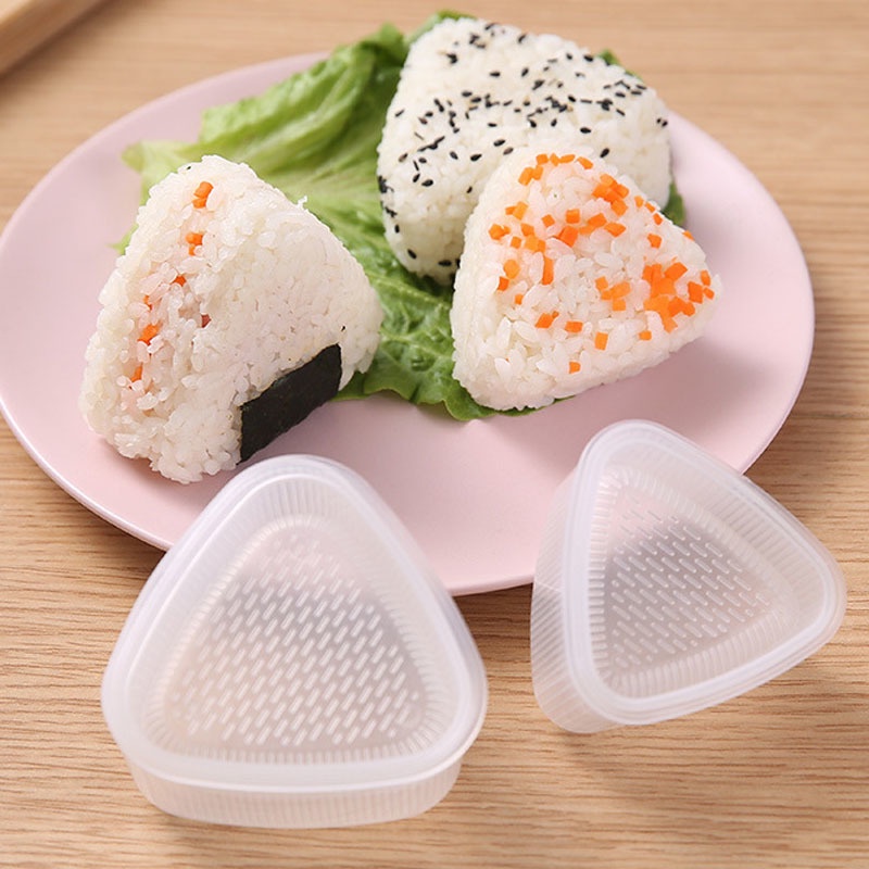 1 Khuôn làm cơm nắm Sushi hình tam giác bằng nhựa DIY