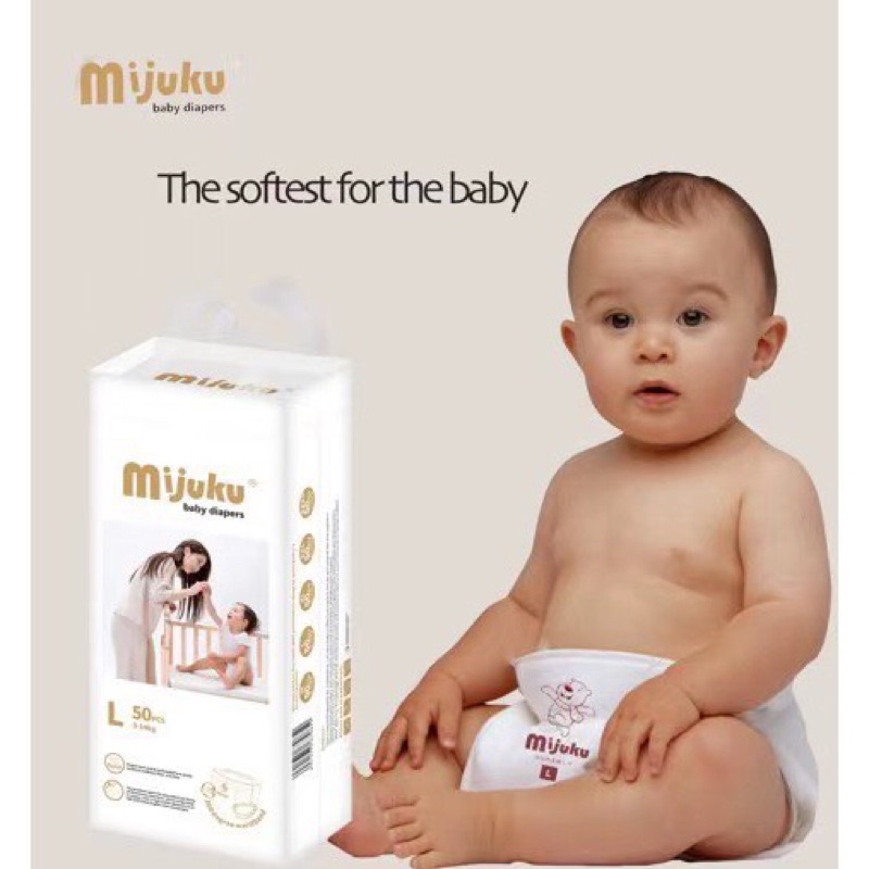 Bỉm Mijuku nhật bản M/L/XL/XXL 50 miếng | Shopee Việt Nam