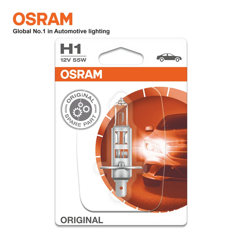 Bóng Đèn Halogen OSRAM Original Dùng Cho Xe Oto Chân H1 64150-01B 12V 55W - 3200K 1550LM