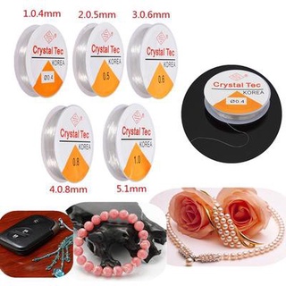 Dây cước thun xỏ hạt, xâu vòng tay, handmade [lốc 10 cuộn] trong suốt, dây gân làm phong thủy, tattoo choker co giãn