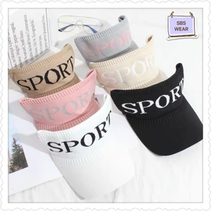 Nón hở chóp lưỡi trai tenis thêu chữ tinh tế , phụ kiện thời trang nữ
