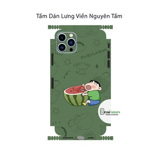 Tấm dán Skin Mặt Sau Shinchan FULL VIỀN Dành Cho 13prm , 12prm , 11prm , x , xsm , ip11 , ip12 , ip13 - FukiShop