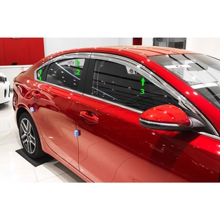 Vè che mưa xe Kia Cerato 2019 - 2023/ K3 2021 - HIỆN NAY - Mạ Crom auto clover- 6 Chi Tiết