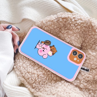Ốp iphone - Ốp lưng iphone cạnh vuông viền camera Best friend cầm quạt dành cho ip 6 đến 14promax - ng097