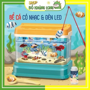 Bể Cá Cho Bé Bể Cá Vui Nhộn Có Đèn Led Và Nhạc Đáng Yêu Đồ Chơi Câu Cá Cho Bé Đồ Chơi Cho Bé Trai - BỐ KHỦNG LONG