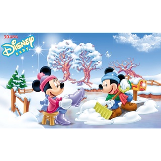 Tranh Dán Tường Phòng Bé hình CHUỘT MICKEY chất liệu chống thấm nước 3D