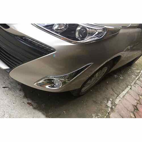 Ốp Viền Đèn Gầm Trước, Sau Xe Vios 2019-2020-2021-2022-2023-2024 Mạ Crom cao cấp