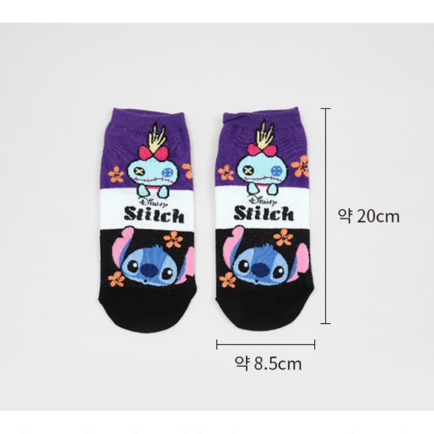 [DAISO Korea] Vớ Nữ 4 Kiểu Nhân Vật (Chip & Dale / Donald / Pooh / Stitch)