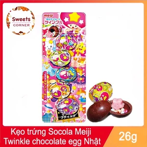 Kẹo trứng Socola Meiji Twinkle chocolate egg Nhật Bản 26g