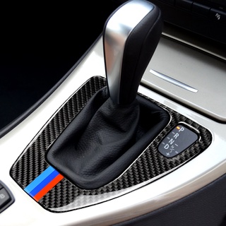Dành Cho Xe BMW E90 E92 E93 3 Series 2005-2012 Sợi Carbon Nội Thất Ô Tô Bánh Răng Dịch Chuyển Bảng Dán Bao Viền Hộp Số Trang Trí Decal