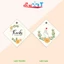 TAG thẻ cảm ơn 100 cái xinh xắn VUÔNG KEM