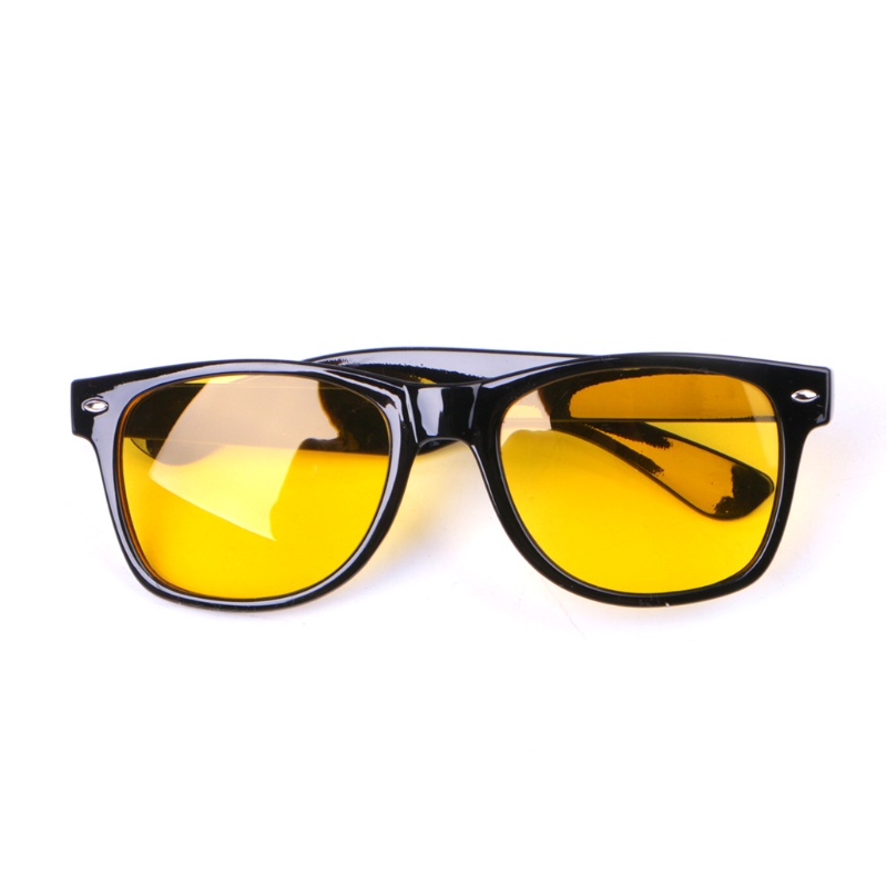 Fl Night for Vision Glass Unisex Kính mắt lái xe màu vàng Chống chói Thiết bị trực quan để đi du lịch ngoài trời Cắm trại