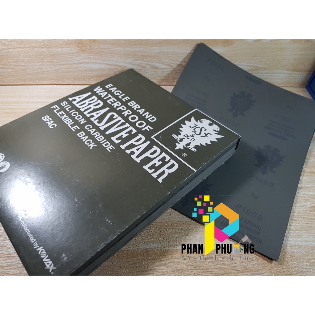 SET 10 MIẾNG GIẤY NHÁM ĐEN KOVAX (NHÁM TỜ NHẬT) P100,P120,....P1000