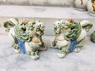 Cặp Tỳ Hưu Gốm Sứ Phong Thủy Tài lộc