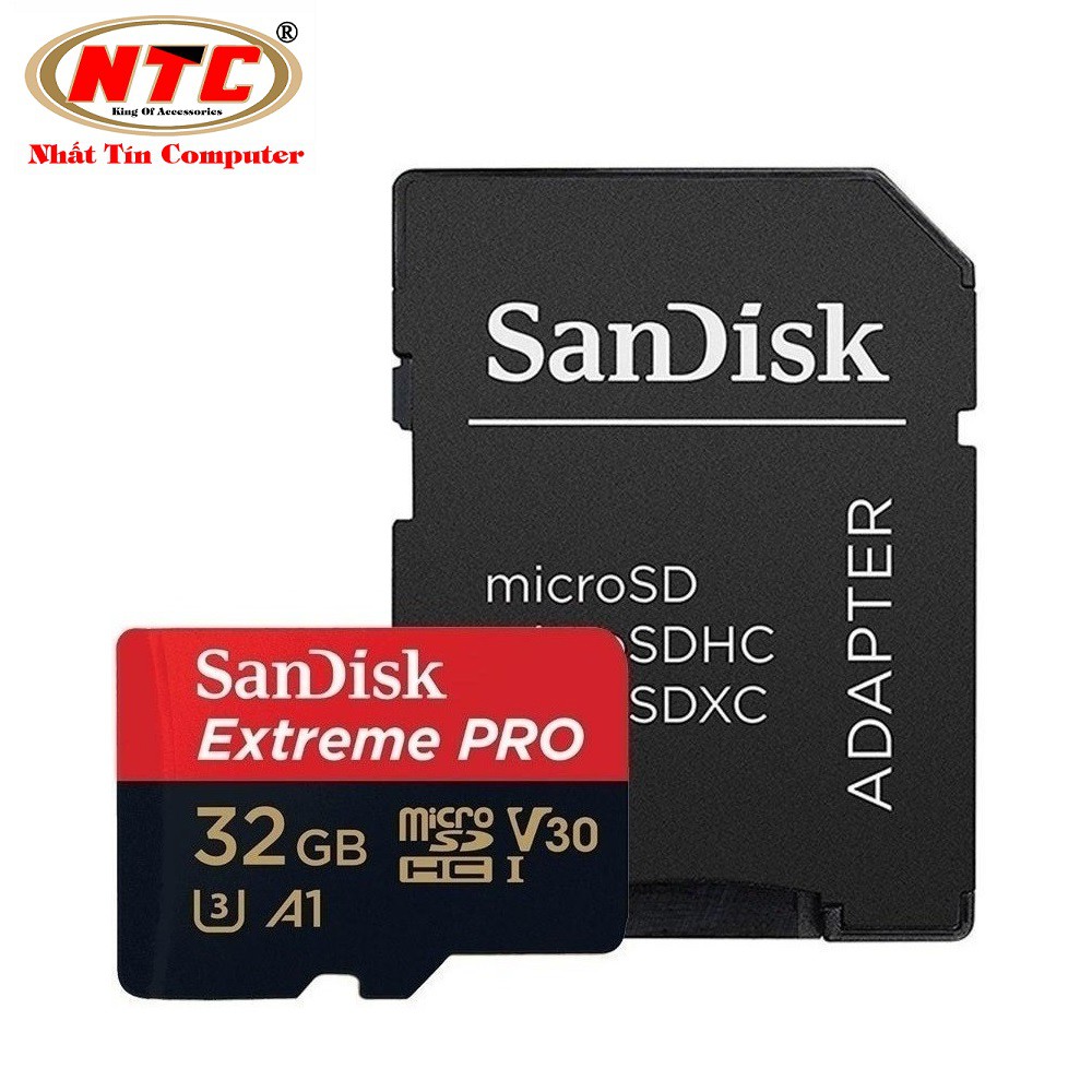 Thẻ nhớ microSDHC Sandisk Extreme Pro 667X A1 V30 32GB UHS-I U3 100MB/s ...