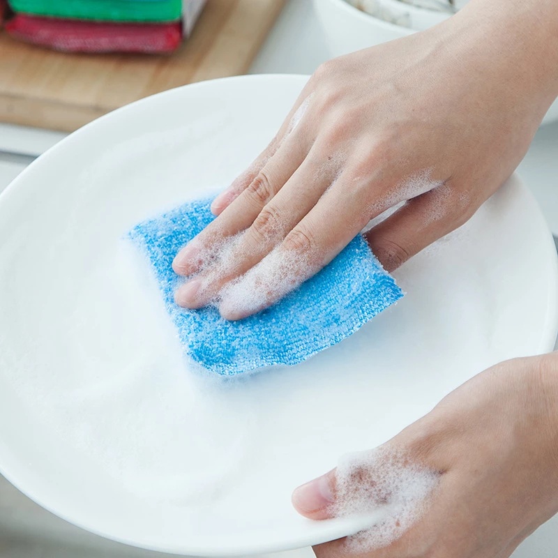 Miếng Bọt Biển Rửa Chén Chống Trầy Xước Tiện Dụng Cho Nhà Bếp