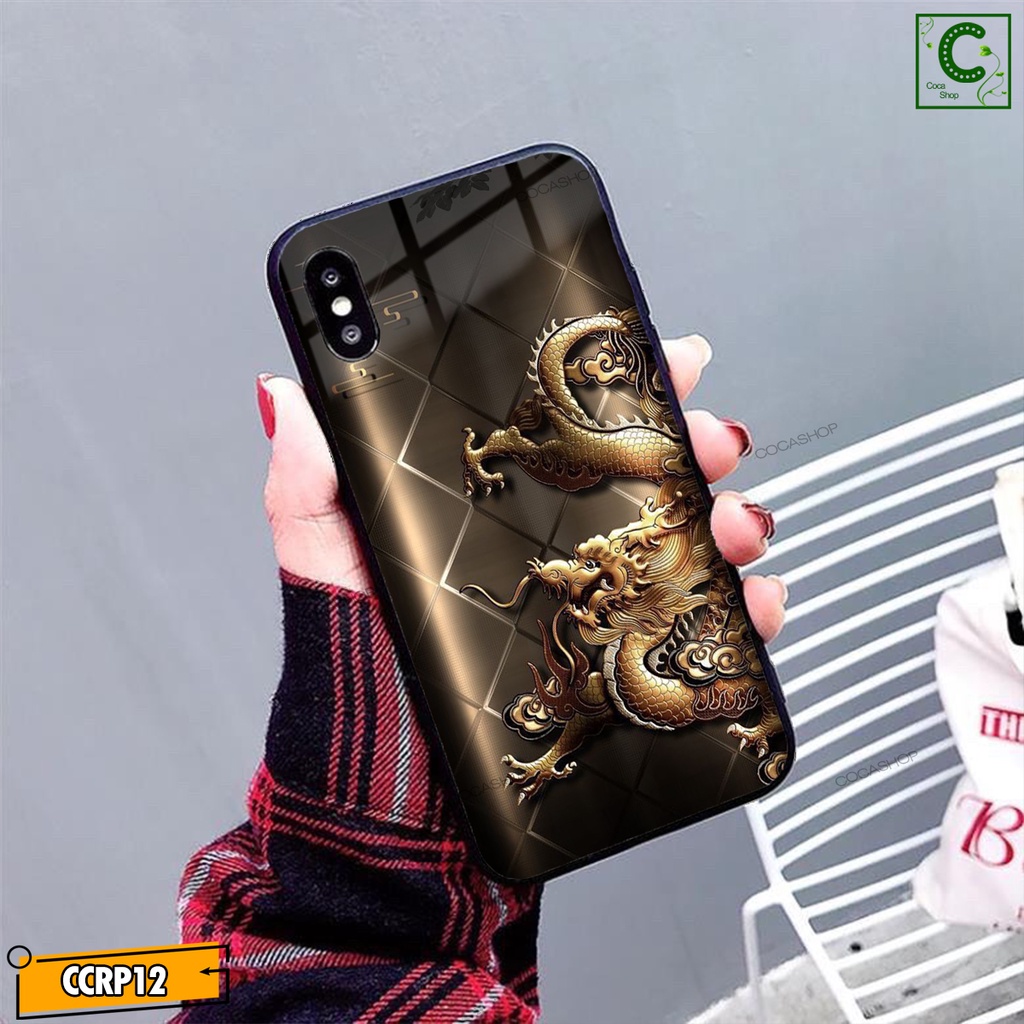 Ốp iPhone Mặt Kính Nano Dẻo - Ốp Hình Rồng Cực Mạnh Mẽ