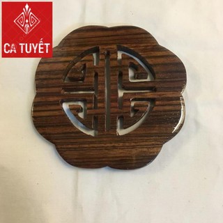 LÓT LY BỘ 6 CÁI CHỮ PHÚC BẰNG GỖ HƯƠNG SIÊU CHẤT ( ẢNH THẬT)