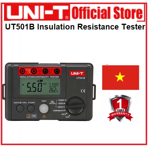Máy đo điện trở cách điện UNI-T UT501B (1000V,5GΩ) | Shopee Việt Nam