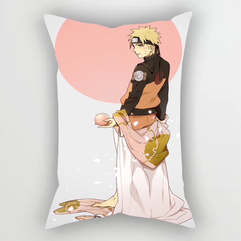 BH2 NARUTO Anime Gối 50X30cm Thời Trang Gia Đình Da Đào Sức Khỏe Sasuke Kakashi Thoải Mái Gối HB2