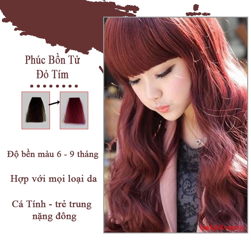Thuốc nhuộm tóc Phúc Bồn Tử 100ml kem nhuộm an toàn không sót da đầu mùi thơm