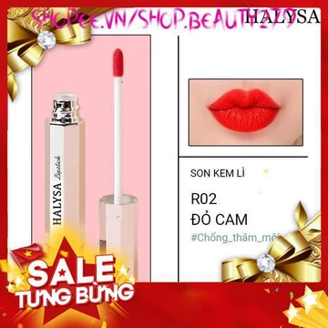 [Giảm sốc] [Chính hãng] Son Kem Lì Halysa – Son chống thâm môi cao cấp halysa.cosmetic [son nhập khẩu nguyên liệu từ Mỹ]
