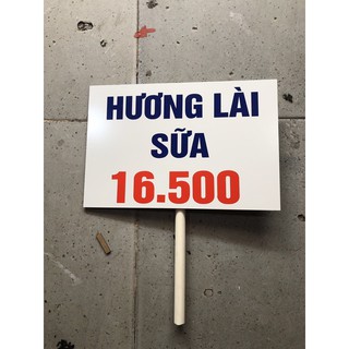 Bảng gạo kích thước 20*30 có cây cắm sẵn, dán keo mặt sau rất chắc chắn 90.000/1 bảng