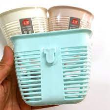 Giỏ nhựa đựng đồ dùng nhà bếp và nhà tắm dán tường