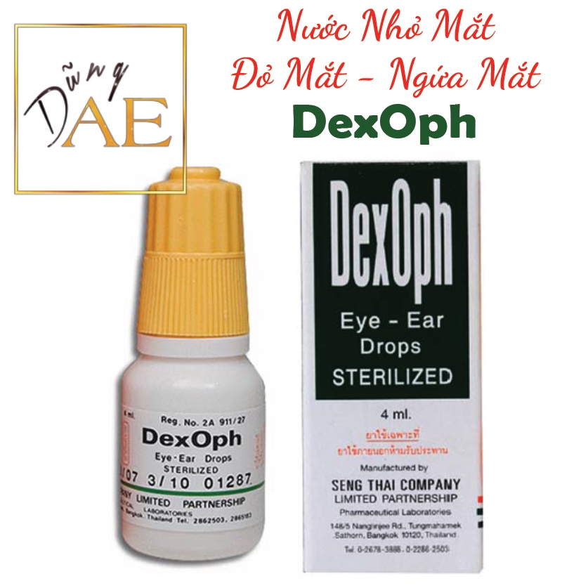 Nước Nhỏ Mắt Dexoph Dành Cho Người Đỏ Mắt , Ngứa Mắt - Dexoph Eye Ear ...