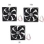 Niki CPU Làm Mát Khung Xe Quạt 12025 12cm 5 12 24V Tắt Tiếng Máy Tính Để Bàn Máy Tính Cho Ốp Lưng Quạt Làm Mát Máy Tính Tản Nhiệt Kép Bearin