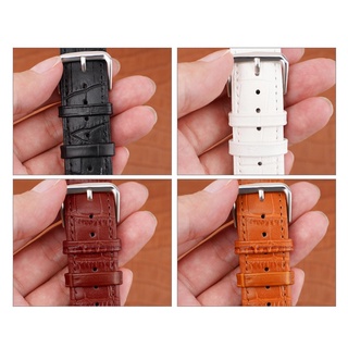 Set 2 Vòng Da Đồng Hồ Đeo Tay 14 16 18 19 20 21 22 24 26mm Giá Đỡ