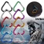 GUSTAVA 3 / 6 / 9 Chiếc Nhôm Carabiner 10 Màu Phụ Kiện Leo Núi Ngoài Trời Dụng Cụ Cắm Trại Khóa Hình Trái Tim