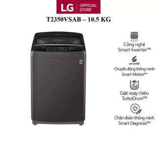 Máy giặt LG Smart Inverter lồng đứng 10.5kg - T2350VSAB -Giao nội thành - Miễn phí lắp đặt