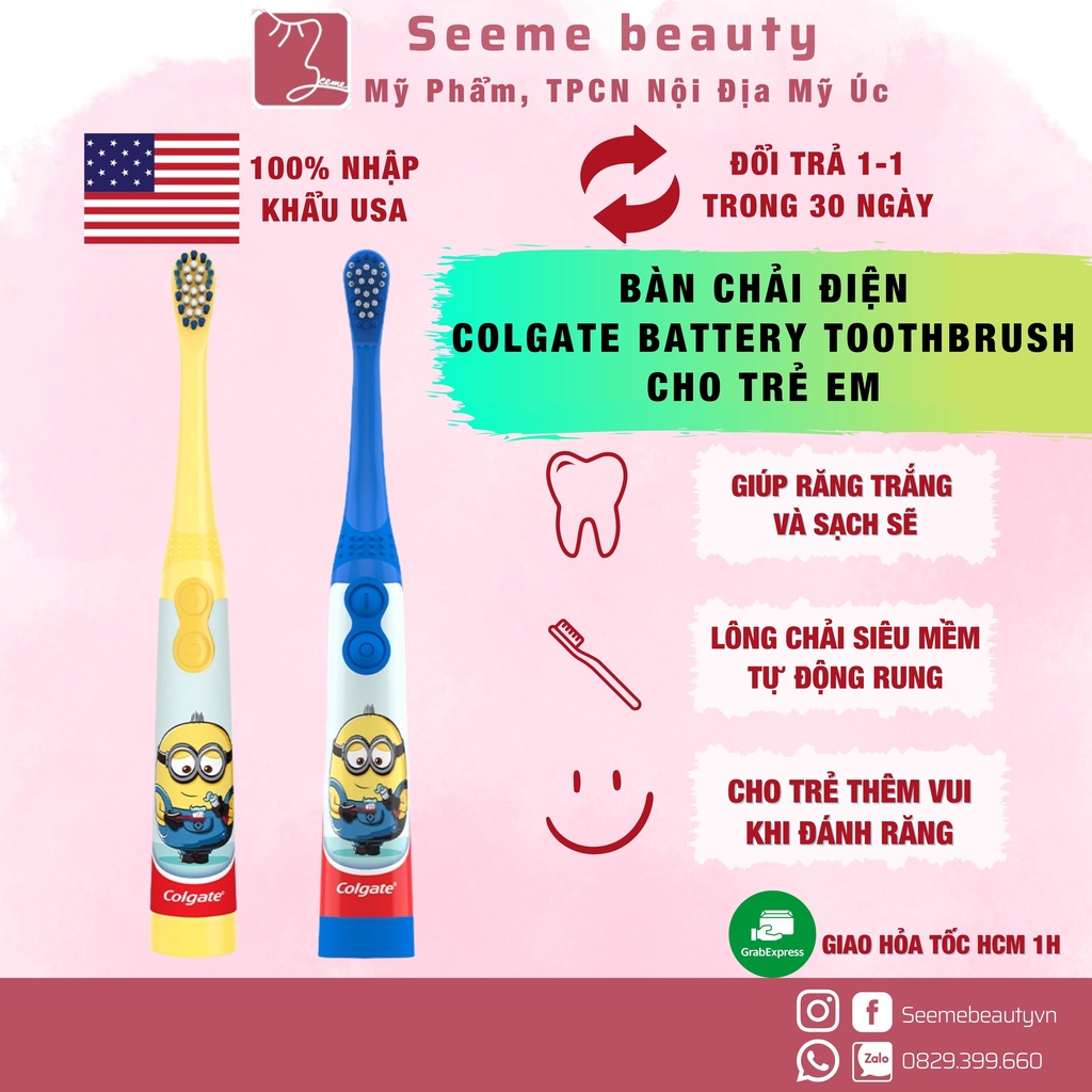 [HÀNG MỸ] Bàn Chải Đánh Răng Colgate Battery Toothbrush Cho Trẻ Em ...