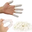 YUUKII 100 Chiếc Nắp Ngón Tay Cao Su Chống Trơn Trượt Móng Tay Nghệ Thuật Dụng Cụ Găng Tay Cao Su
