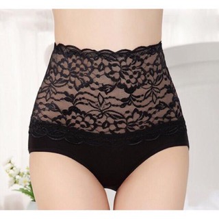 Set 5 Quần Lót Nữ Cỡ Đại(60-72kg) Cạp Cao Kèm Gen Bụng Ren Cotton Mềm Mại