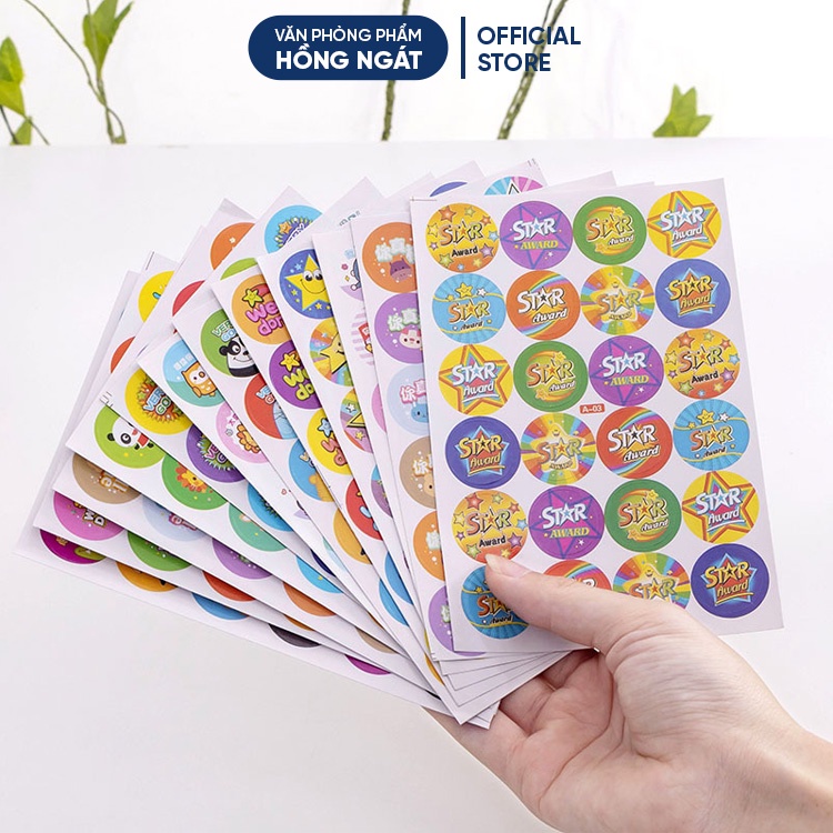 Sticker khen thưởng học sinh dán sổ cute dễ thương giá rẻ, sticker ...