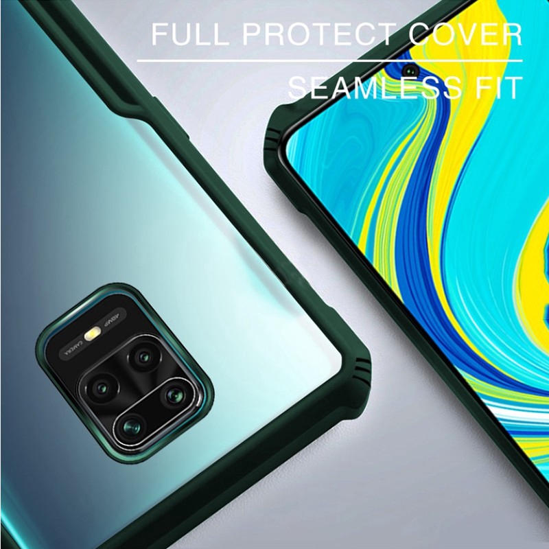 Ốp điện thoại trong suốt chống sốc 2in1 Xiaomi POCO X3 Pro NFC M3 F3 Mi 10T Pro 11 Redmi Note 10 9s 9 Pro Max 9A 9C Ốp lưng bảo vệ túi khí Poco X3 NFC Vỏ trong suốt