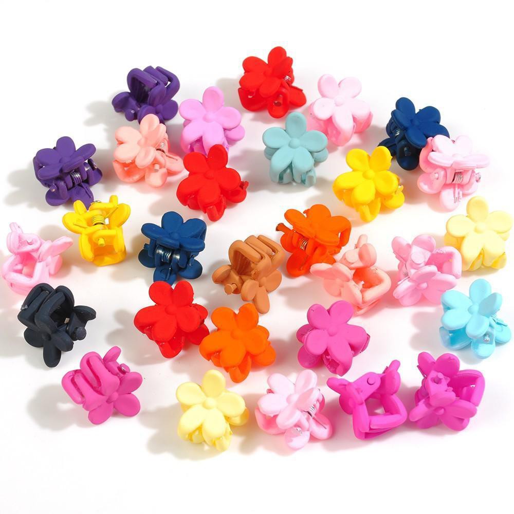 Set 50 Kẹp Tóc Càng Cua Nhí Mini Nhiều Màu Trang Trí Tóc Cho Bé Gái