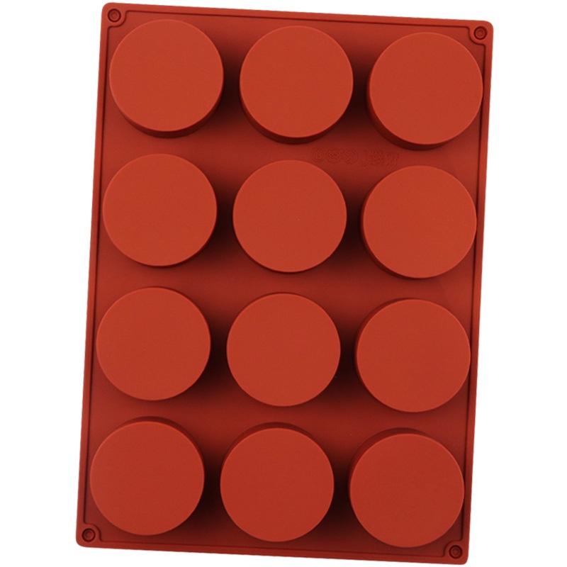 Khuôn silicone 12 Ngăn Làm Bánh Hình Trụ DIY