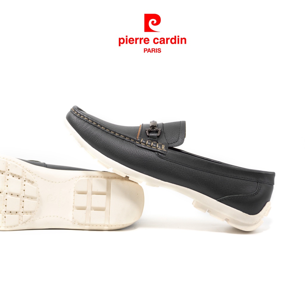 Ảnh Giày lười nam Pierre Cardin Pháp da bò thật, kiểu dáng năng động, logo thiết kế tinh tế - 517 chính hãng 4