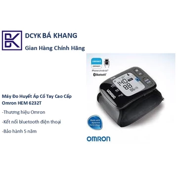 [Hỏa tốc] Máy Đo Huyết Áp Cổ Tay Cao Cấp Omron HEM 6232T - Thương Hiệu Số 1 Thế Giới