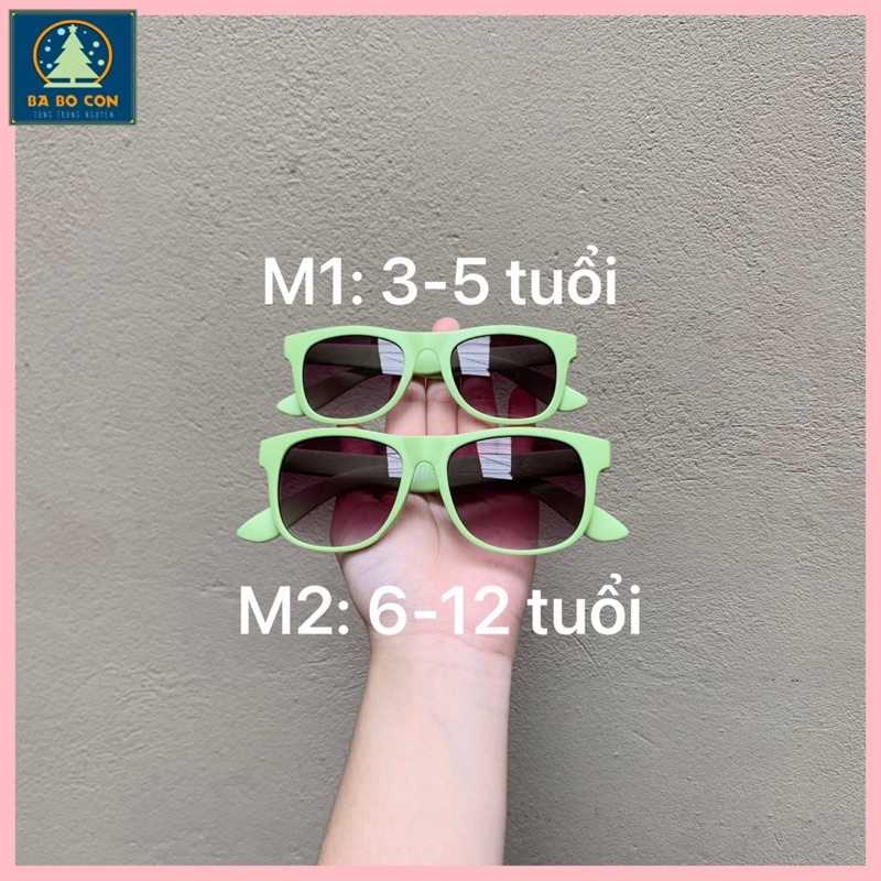 Kính râm trẻ em HM đủ size từ 3-12 tuổi, tặng kèm hộp đựng kính và khăn ...