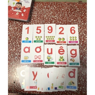 Bộ thẻ chữ cái giấy đẹp cho trẻ mầm non giúp bé nhanh đọc chữ và số