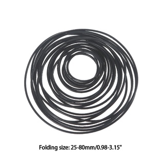 20pcs Rubber Driving Belt Round Belts Line Diameter 1mm Rubber Ring DIY Transmis
