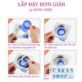 Phễu, bậu ngăn tóc, dụng cụ chặn rác, Bộ Van Ngăn Mùi Hôi Cống , chống mùi hôi từ cống thoát nước, lưới lọc GD359-CMCong